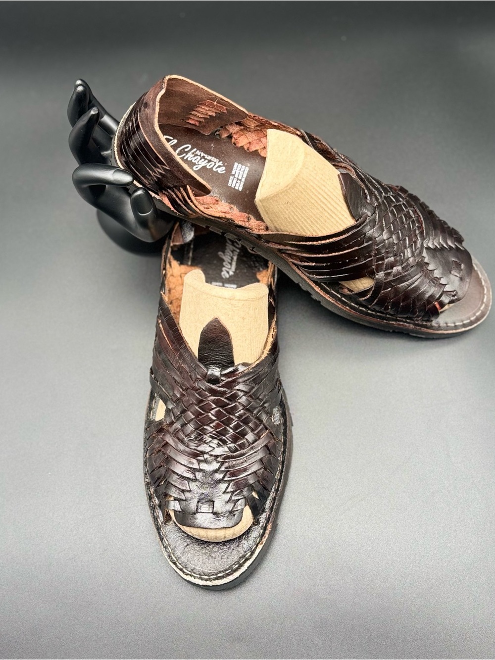 Handwoven Leather Mexican /Huarache Sandals - Brown